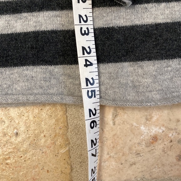 Mercer & Madison Wool/angora Sweater Womens M grey black Stripe Soft Cozy warm - Picture 5 of 6